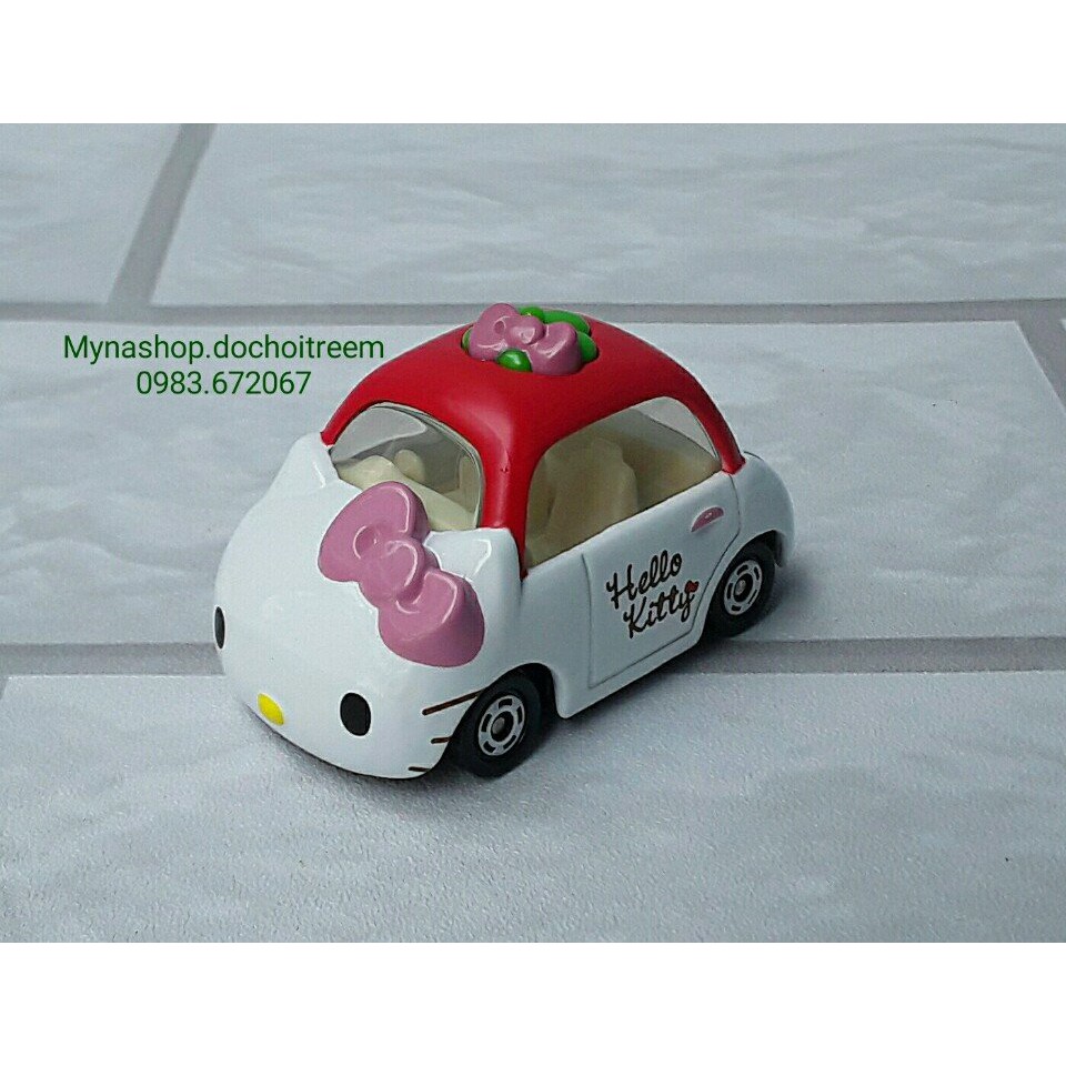 Xe mô hình tĩnh tomica không hộp - Hello Kitty