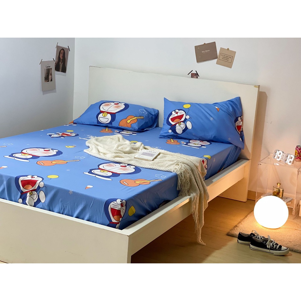 Ga Giường Cotton Poly Bo Chun M2 M4 M6 M8 2M2, Ga Trải Nệm Drap Giường Đủ Họa Tiết (Được Chọn Mẫu) - Queen Decor | BigBuy360 - bigbuy360.vn