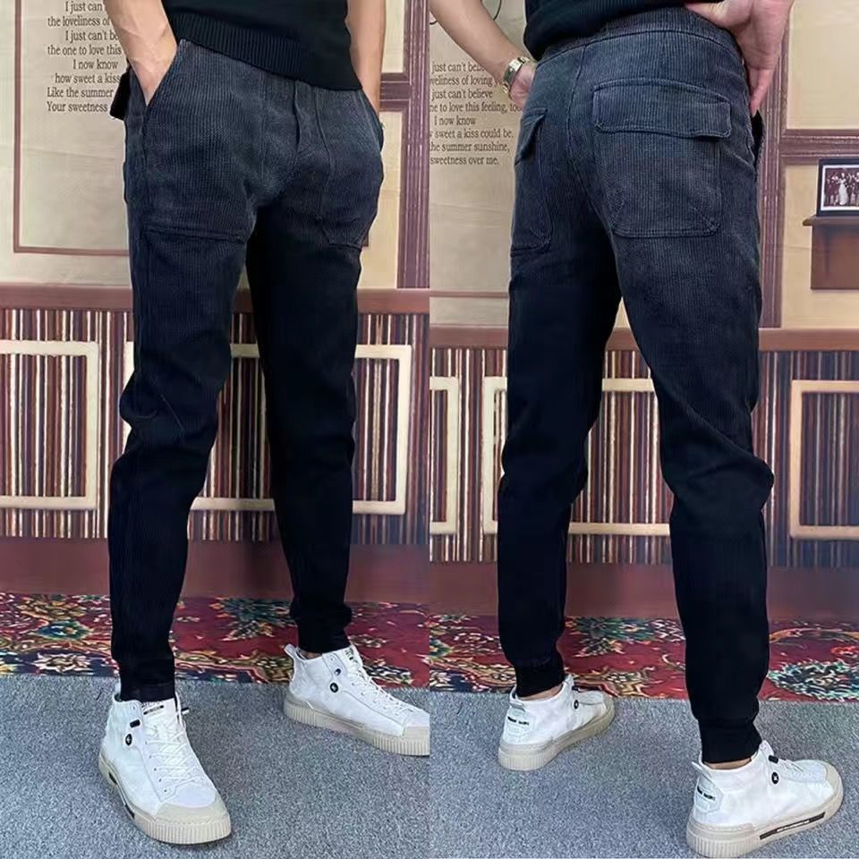 Quần Dài Mỏng Kẻ Sọc Màu Sắc Thời Trang Mùa Hè Cho Nam Giới