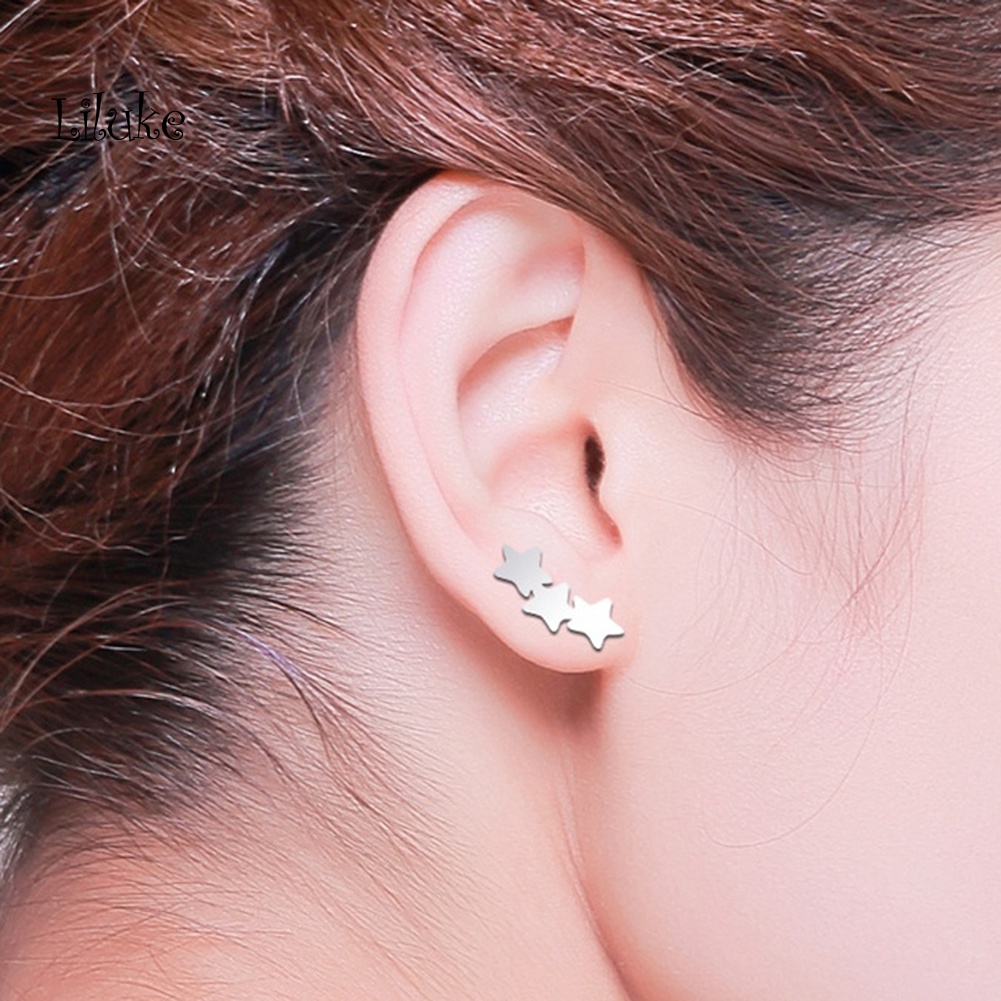 Đôi Khuyên Tai HìNh Ngôi Sao ĐíNh Kim Cương Giả ThờI Trang Cho Nữ