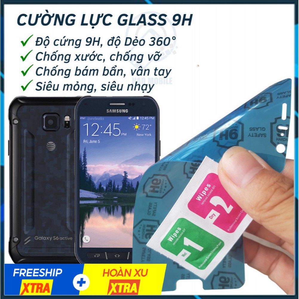 Dán cường lực dẻo nano full 98% Samsung S6 Active