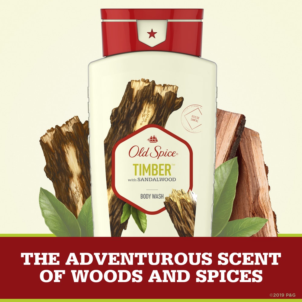 Sữa Tắm Old Spice Timber With Sandalwood 473ml - Chính hãng Mỹ