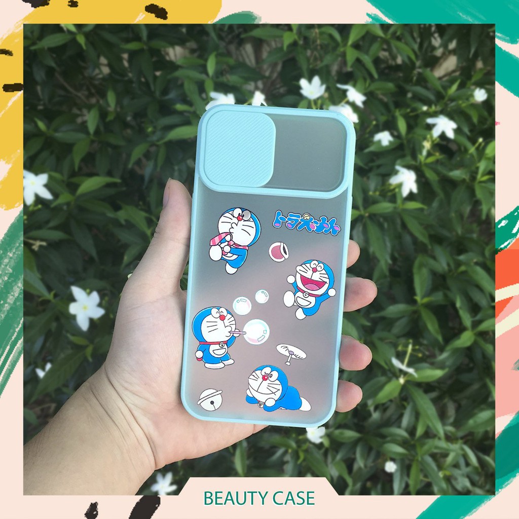 Ốp lưng iPhone 12/12 Mini/12 Pro/12 Pro Max in hình Doraemon (có nắp che camera)