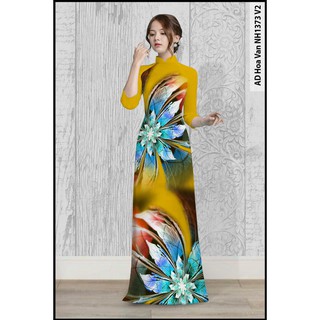 ÁO DÀI LỤA IN 3D hàng cao cấp cả bộ