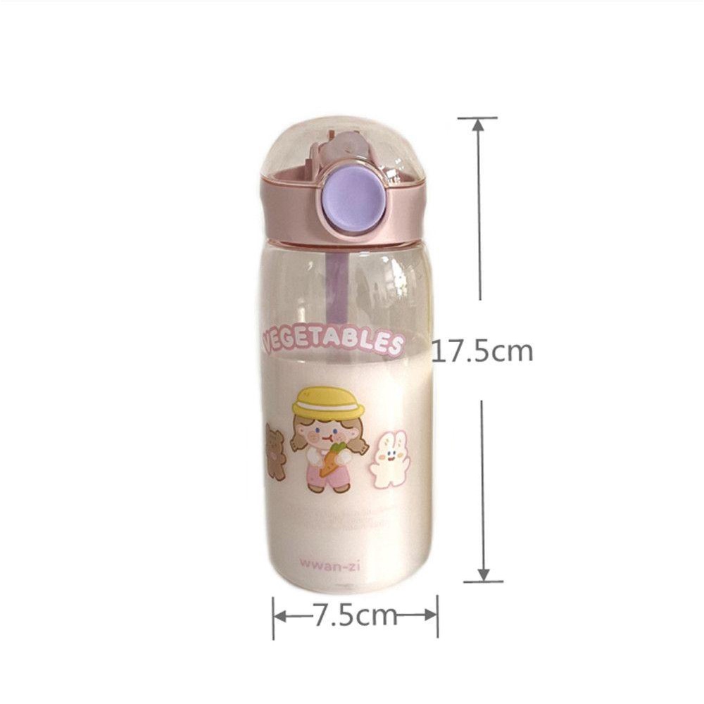 Bình Nước Bằng Nhựa Dung Tích 450ML Chống Rò Rỉ Dành Cho Trẻ Em