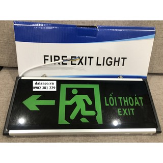 Đèn exit lối thoát hiểm dùng điện 2 mặt AED FIRE EXIT LIGHT