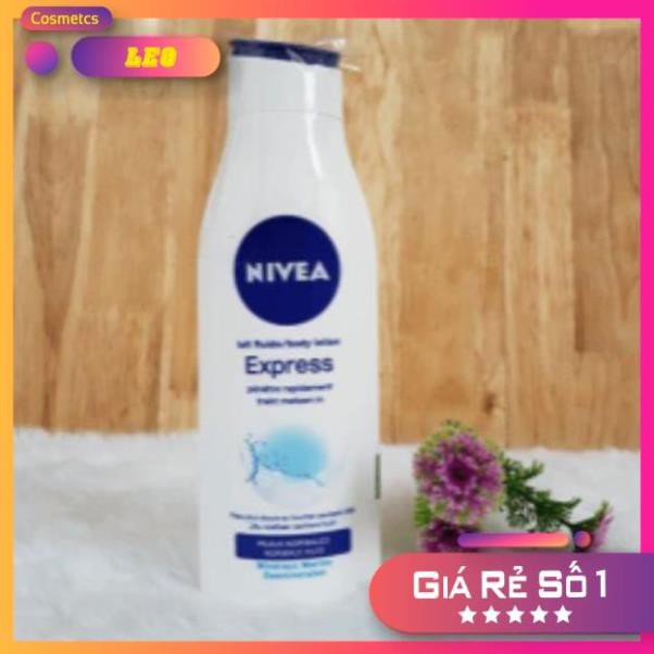 Sữa dưỡng thể Nivea Body Lotion Express 250ml cấp ẩm, làm mềm da cao cấp, trắng hồng tự nhiên - chính hãng Đức 100%