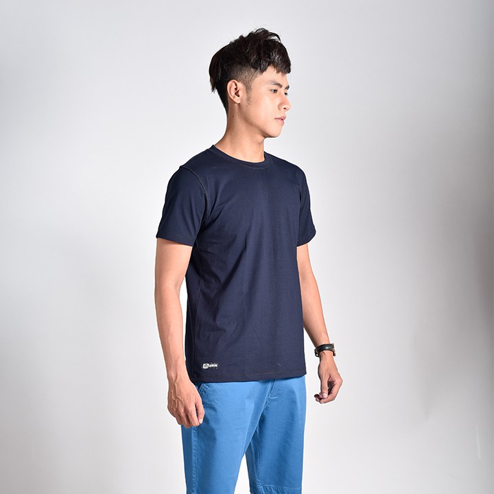 Áo thun nam Novelty cổ tròn màu xanh đen NATMMDNCSR181214N