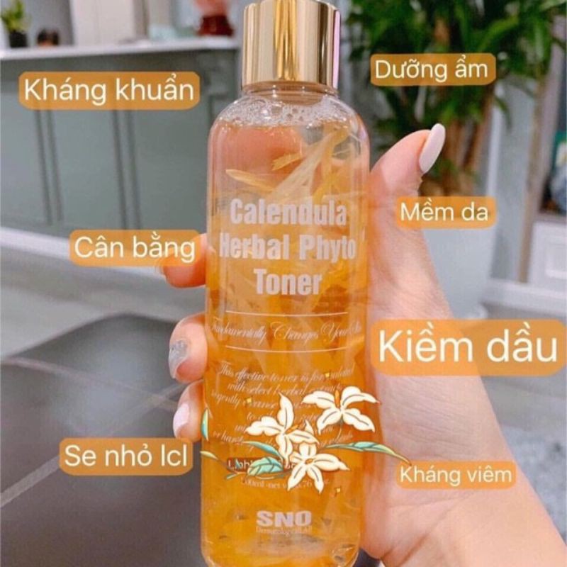 Toner Hoa Cúc SNO Calendula Herbal Phyto Toner nội địa Hàn.