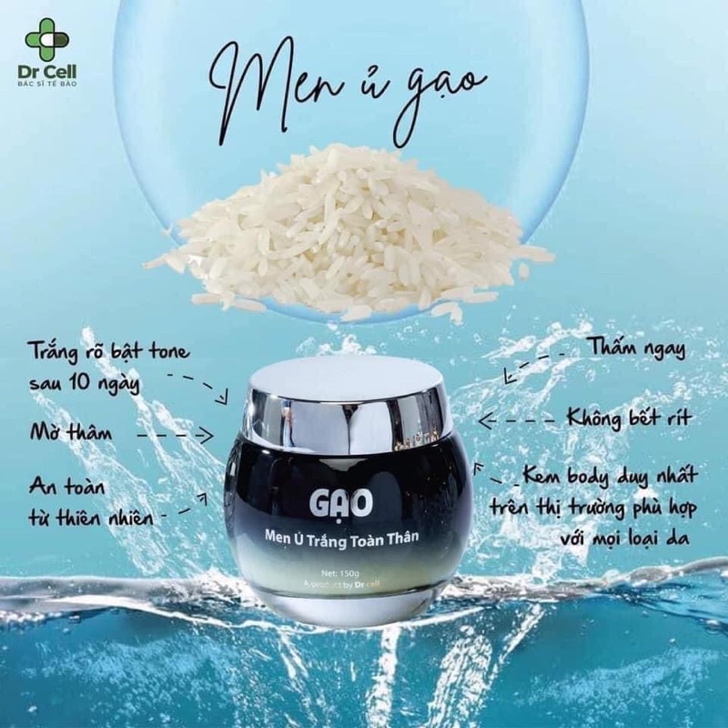 Men Ủ Body Gạo DR CELL 150g
