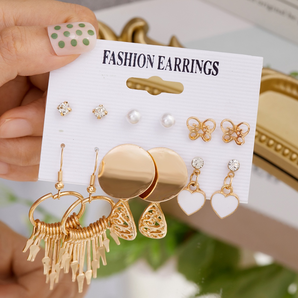 5 / 6 Đôi khuyên tai RINHOO thời trang cá tính cho nam nữ