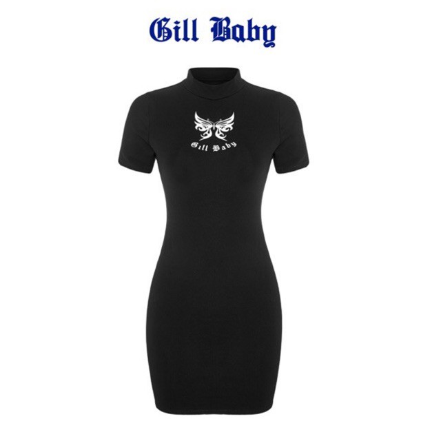 [Mã SKAMA06 giảm 8% tối đa 50K đơn 250K] Đầm Body Thun Cotton GB Logo Bướm Cực Chất (GB Mini Dress) | BigBuy360 - bigbuy360.vn