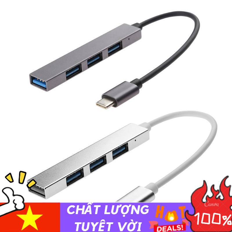 PM HUB USB Type c to 4 Port USB 3.0 - Cáp chuyển Type C ra 4 cổng USB