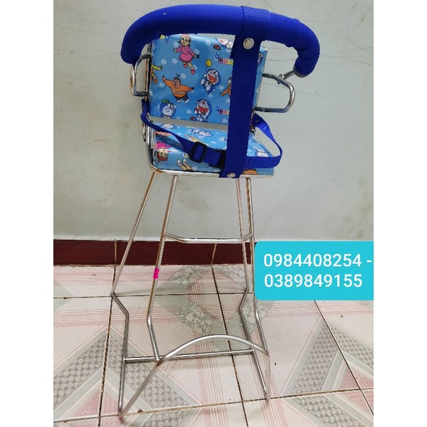 Ghế ngồi xe máy cho bé xe Atila - Noza có dựa vòng - đai  | WINSHOPVN
