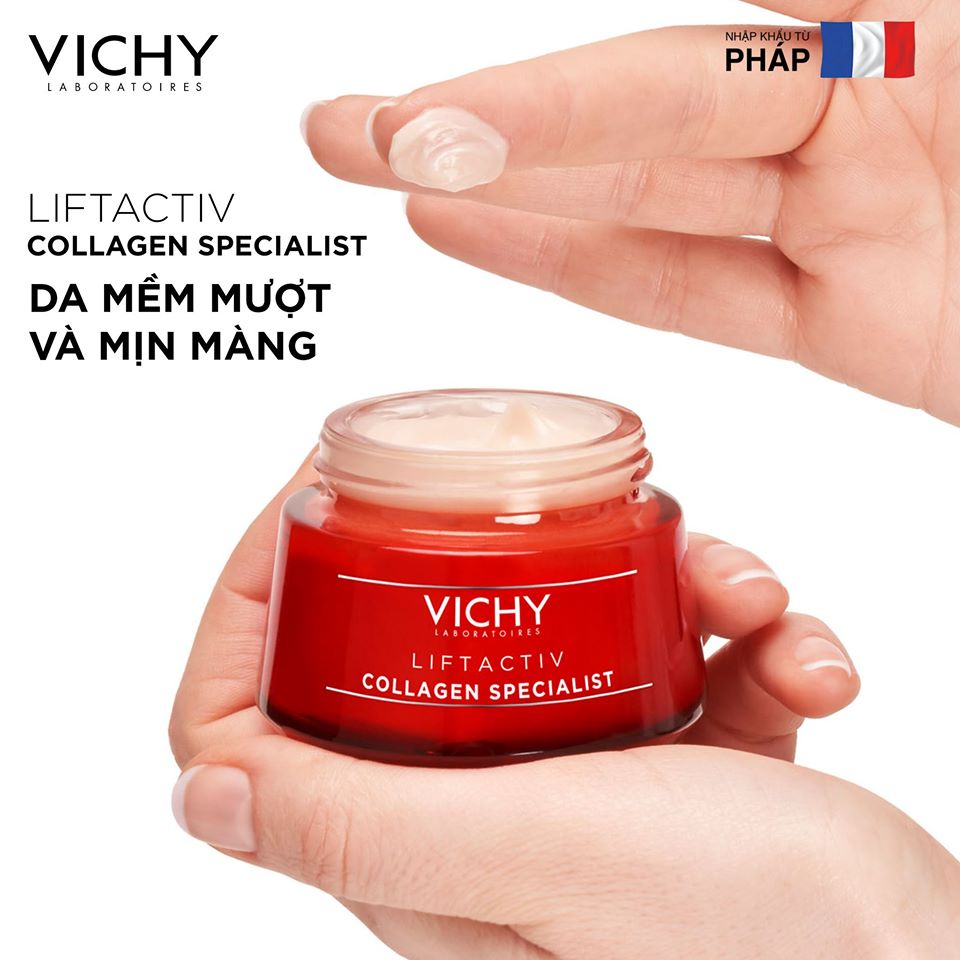 [CHÍNH HÃNG CÓ TEM] VICHY Liftactiv Collagen Specialist 50mL - Kem Dưỡng Ngừa Lão Hóa, Săn Chắc Da Ban Ngày.
