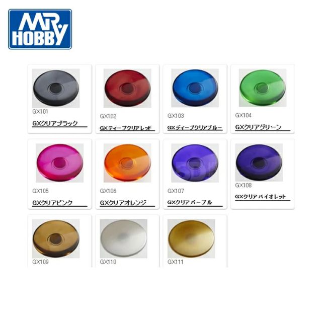 Sơn mô hình Mr.Hobby clear GX-100 -> GX-113