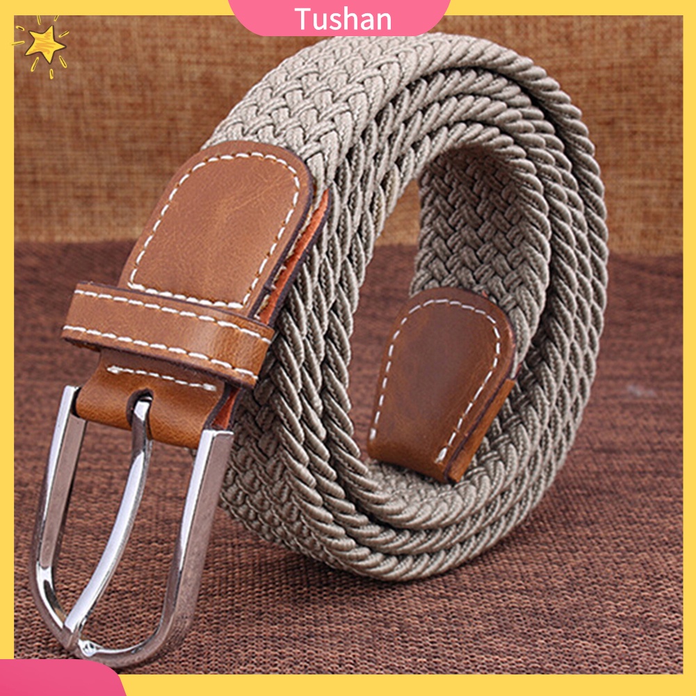 Thắt Lưng Nam Nữ Bện Dây Co Giãn Thời Trang