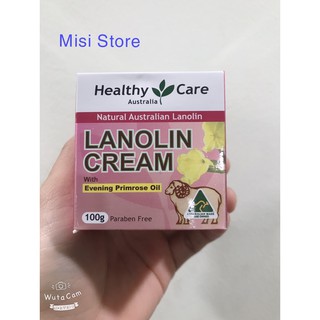 KEM Dưỡng Da Lanolin Cream với tinh dầu hoa anh thảo Healthy Care, 100g