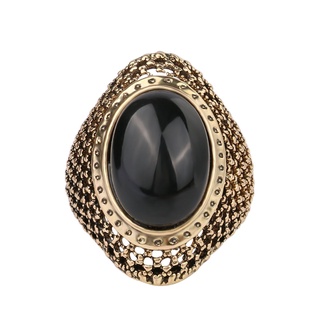 Nhẫn Chạm Khắc Hình Oval Phong Cách Cổ Điển