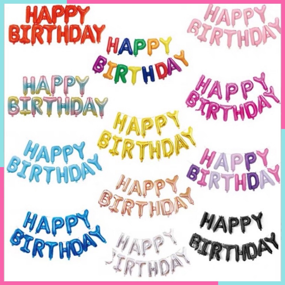 Bộ bóng chữ Happy Birthday - Trang trí sinh nhật