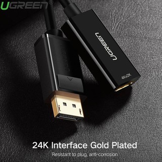 Cáp chuyển Displayport sang HDMI chính hãng Ugreen 40362 dài 20cm