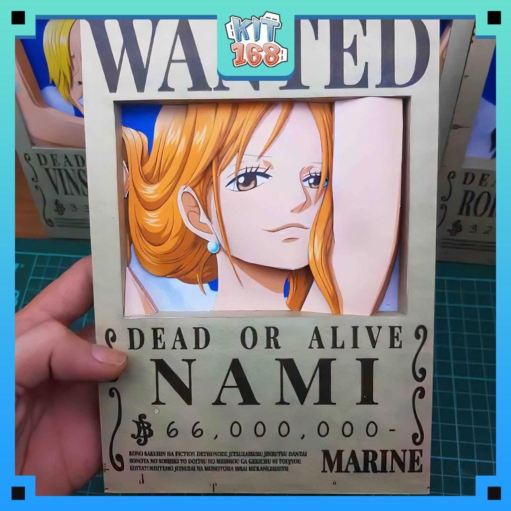 Mô hình giấy Anime Game Truy nã Nami 3D - One Piece