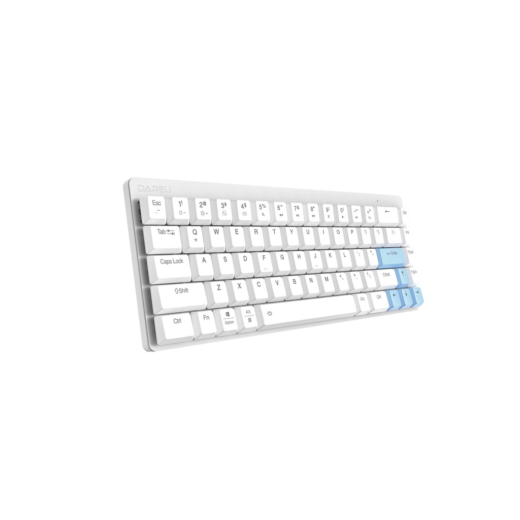 Bàn phím cơ không dây bluetooth DAREU EK868 trắng 68 phím sử dụng DareU - Kailh Switch