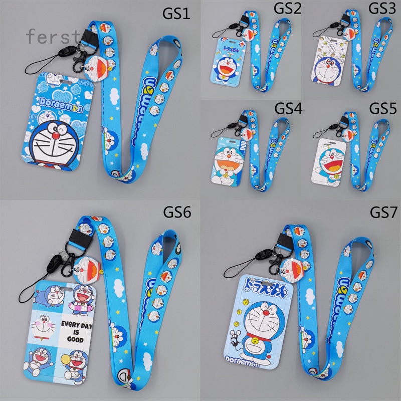 Dây đeo thẻ hình Doraemon dễ thương