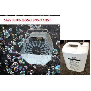 COMBO MÁY PHUN BONG BÓNG VÀ CAN NƯỚC DUNG DỊCH BONG BÓNG 5 LÍT