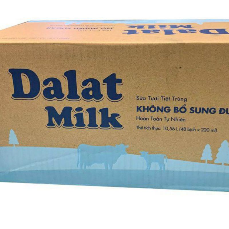 THÙNG SỮA DALAT MILK 220ML