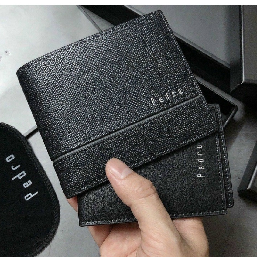 Ví nam Pedro. mẫu mới fullbox túi + giấy hãng