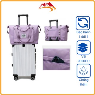 Túi du lịch thể thao gấp gọn đa năng 2 tầng - Túi đựng quần áo mỹ phẩm cỡ lớn chất vải siêu đẹp siêu bền chống nước