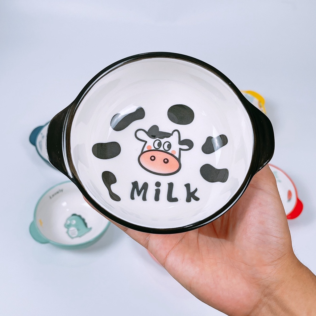 Bát ăn dặm bát gốm sứ 200-300ml hình thú ngộ ngĩnh an toàn Goodbabyvn