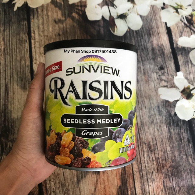 Nho Khô Hỗn Hợp Raisins Sunview Mỹ 425g