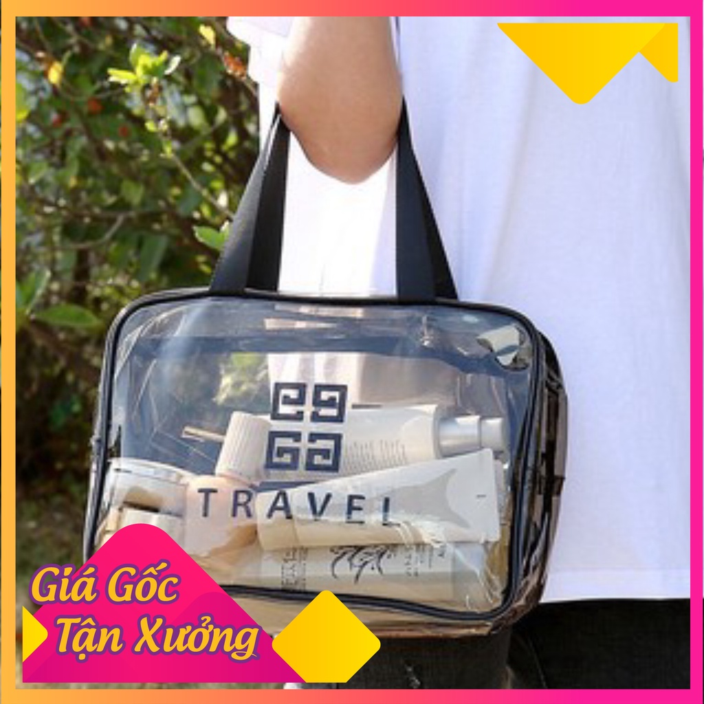 [XẢ LỖ] [Set 3 Túi] Túi Đựng Mỹ Phẩm Trong Suốt Chống Thấm Nước Đa Dạng Kích Thước Đi Biển Đi Bơi Tiện Lợi Du Lịch