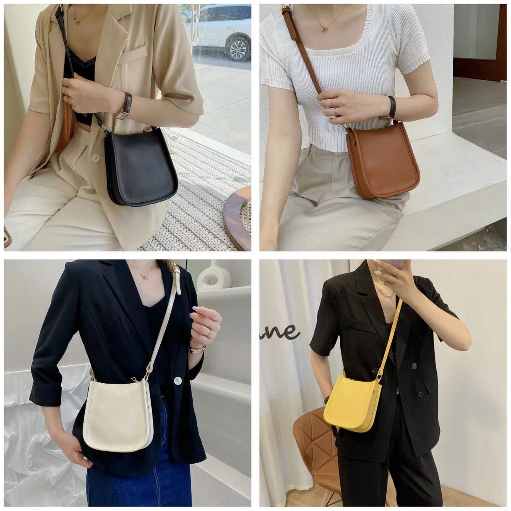 Túi đeo chéo hộp vuông túi đeo vai nữ túi kẹp nách