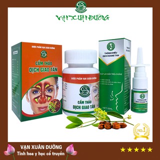 [Bộ sản phẩm] Hỗ trợ viêm xoang, viêm mũi dị ứng, đào thải nhanh dịch mủ, tiêu viêm, thông mũi – Cẩm Thảo Dịch Giao Tán
