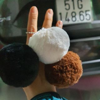 Móc khóa treo balo, túi - CỤC BÔNG
