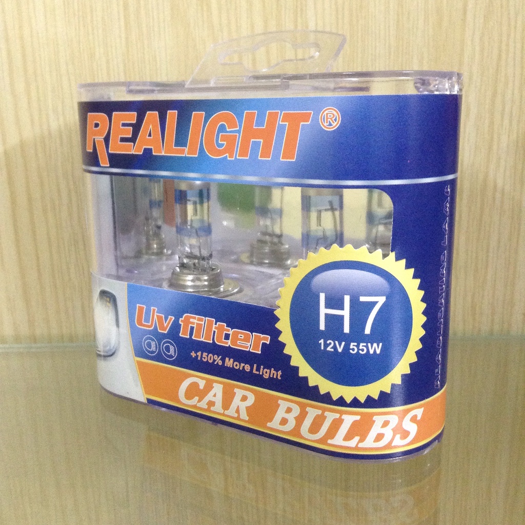 Bóng đèn halogen h7 55w 12v tăng sáng 150% chính hãng