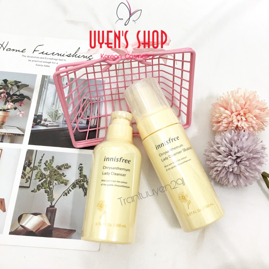 Dung dịch vệ sinh phụ nữ Innisfree Chrysanthemum Lady Cleanser/Bubble