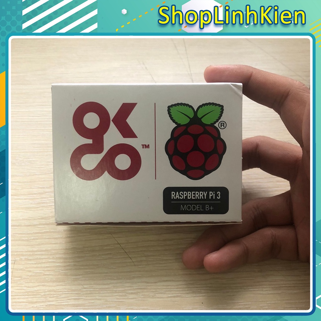 Combo Raspberry Pi3 B+ Plus Main in UK Chính Hãng/ Máy tính nhúng Raspberry B+