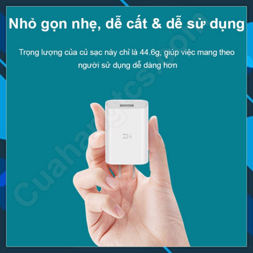 Củ sạc nhanh 18W Zmi xiaomi HA612 Cốc sạc nhanh Xiaomi