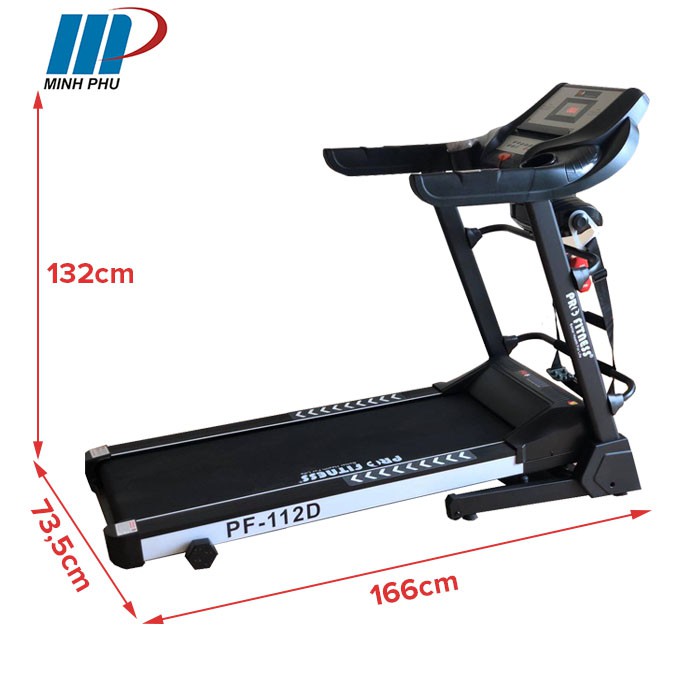 Máy chạy bộ điện PRO FITNESS PF-112D NEW ⚡ Thiết bị thể dục giá rẻ cho gia đình | Máy tập dưới 10 triệu