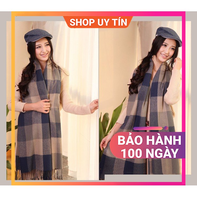 [NowShip - Giao Ngay] Khăn Quàng Cổ Len Cashmere Nữ - Khăn Choàng Giữ Ấm, Đi Biển Đẹp