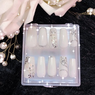 Nail box- Móng thiết kế tặng kèm dũa+ keo dán mini- Mẫu Princess