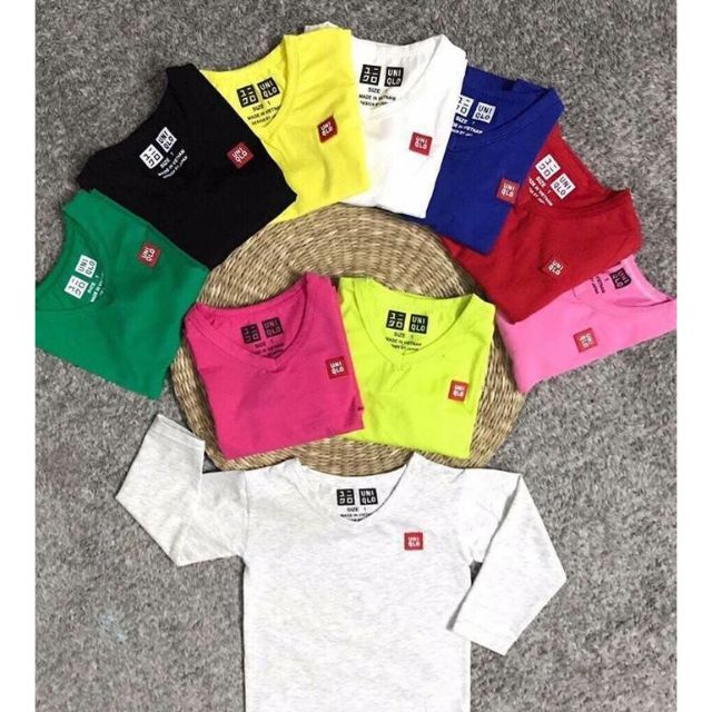 COMBO 5 ÁO CỔ TIM DÀI TAY