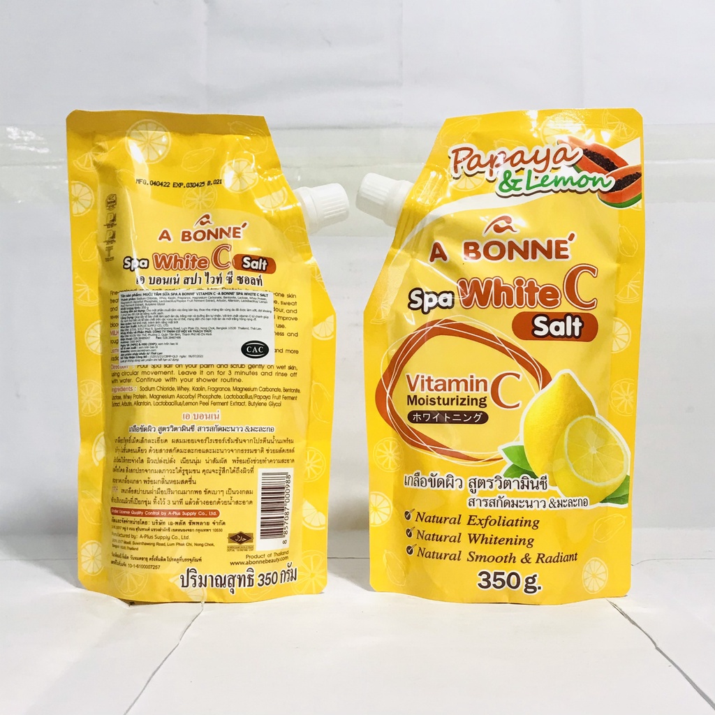 Muối tắm sữa bò tẩy tế bào chết A Bonne Spa Milk Salt 350g Thái Lan