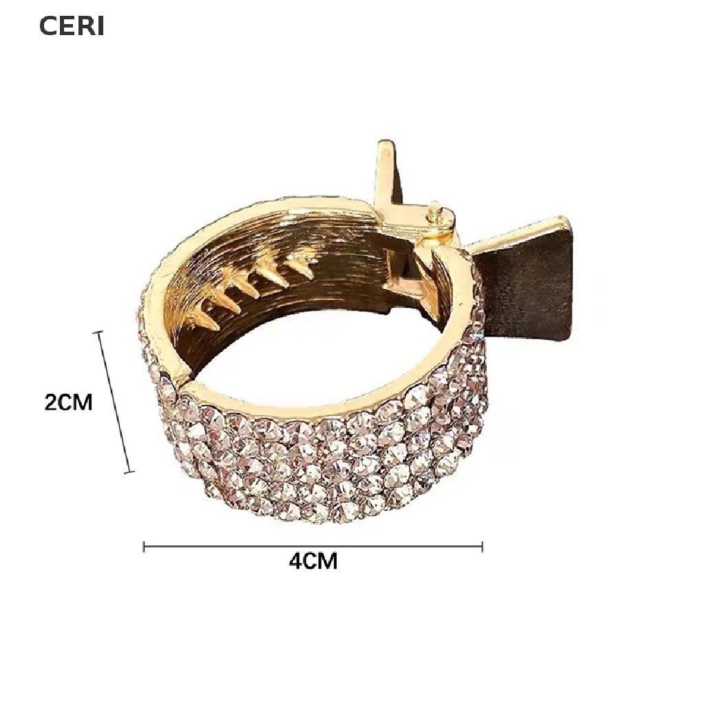 Kẹp Tóc Kim Loại Cố Định Tóc Đuôi Ngựa Cao Cấp Cho Nữ