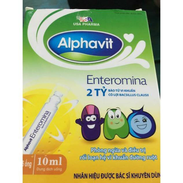 Alphavit men enteromina giúp bé hấp thu và tiêu hóa tốt hơn hộp 10ml