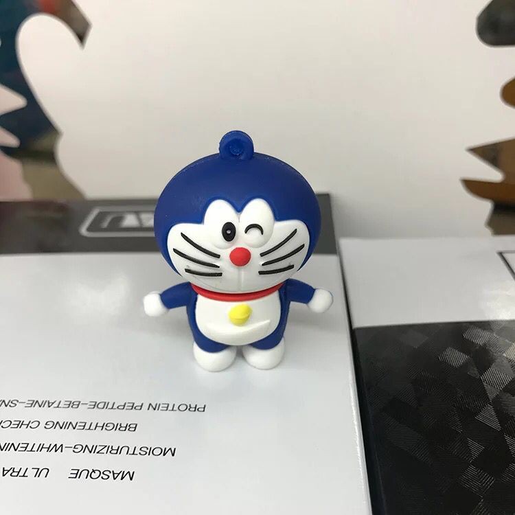 [Spot &amp; COD] Ổ đĩa flash USB Hình hoạt hình Doraemon dễ thương Silicone Ngón tay cái Ổ cắm bút USB 2.0 Thích hợp cho Máy tính xách tay 1GB 2GB 4GB 8GB 16GB 32GB 32GB 64GB